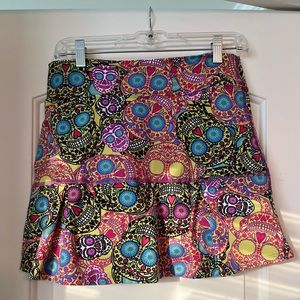 DONA JO Day if the Dead ladies Skort size 2